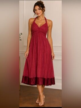 🪩 forever 21 Halter Dress size small